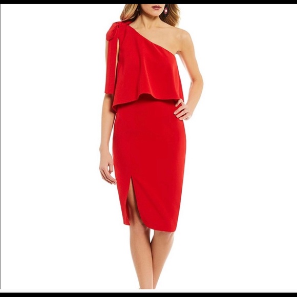 gianni bini one shoulder dress